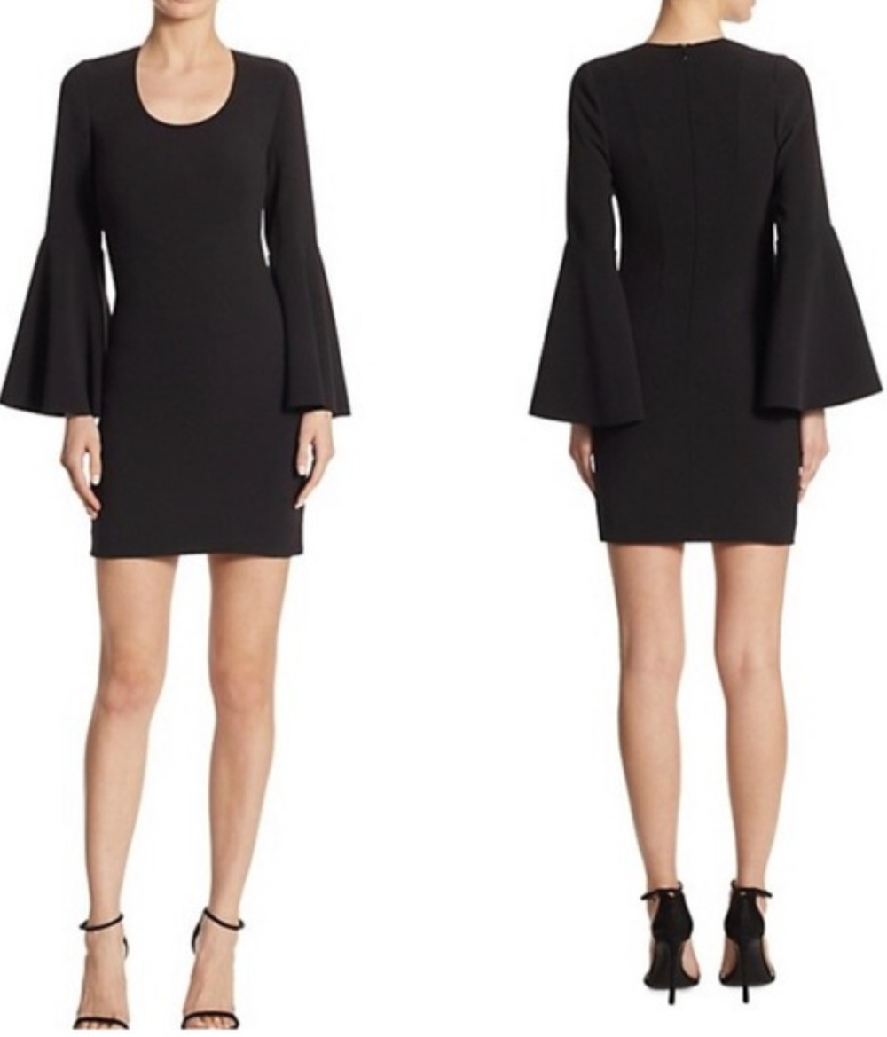Elizabeth and James Philippa black flare sleeve dress 8 Dark Romantic Whimsigoth